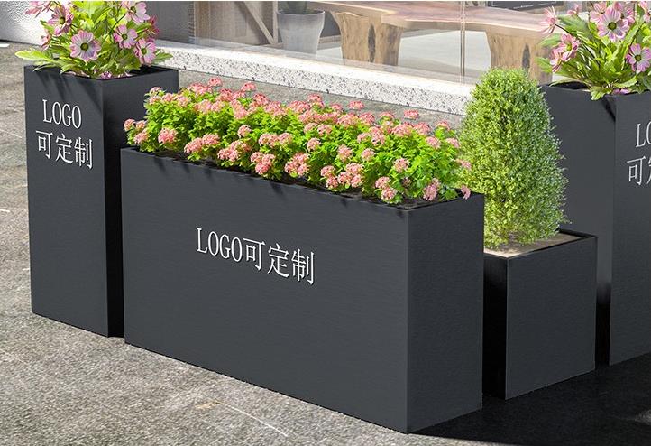 市政景观工程不锈钢花箱户外街区花盆 市政景观工程不锈钢花箱户外街区花盆